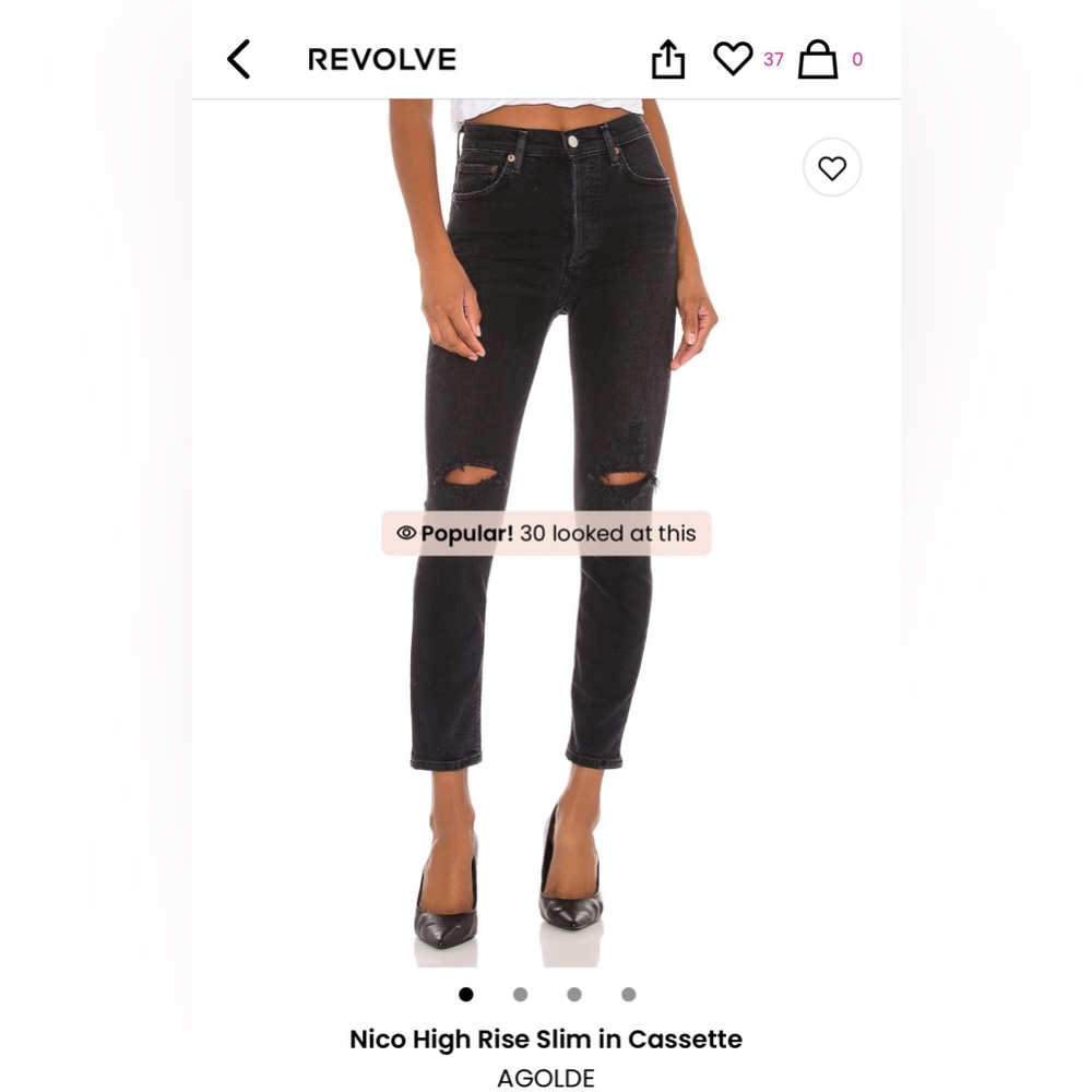 AGOLDE Nico High Rise Slim in Cassette